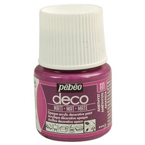 Farba Pebeo Deco Matowa 45ml, Fioletowa/111 Amethyst